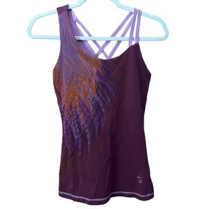 Mountain Hardwear Womens Purple Razor Back Athletic Tank Top sz Medium